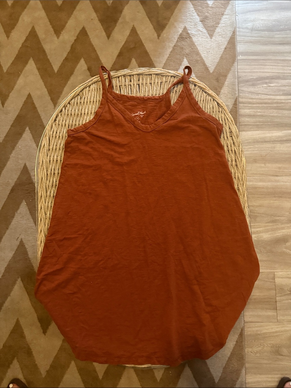 Universal Thread Rust Spaghetti Strap T -shirt Dress